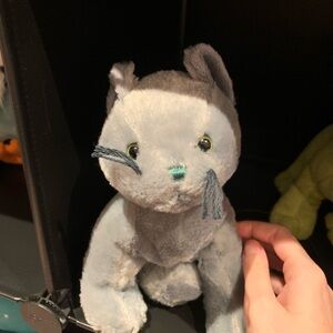 Gray Plush Cat Toy webkinz